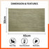 Woven PVC Table Mats / Placemats for Dining Table at Home (Adel - Set of 6)
